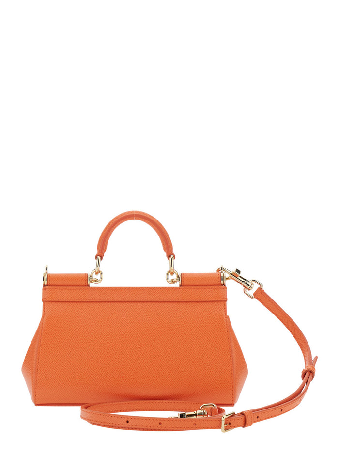 Sicily Small Orange Hand Bags