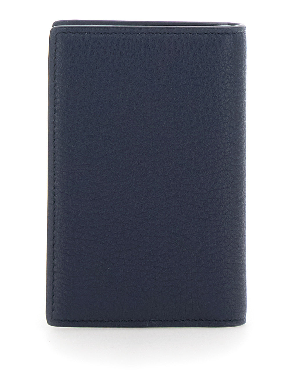 Grained Logo Trochon Dg Blu Leather Products