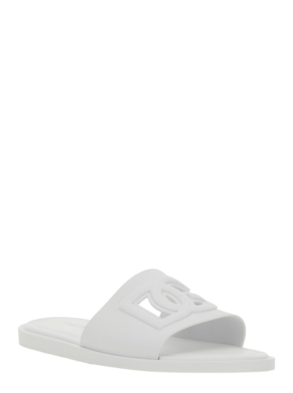 Sandals Slip-On White Rubber