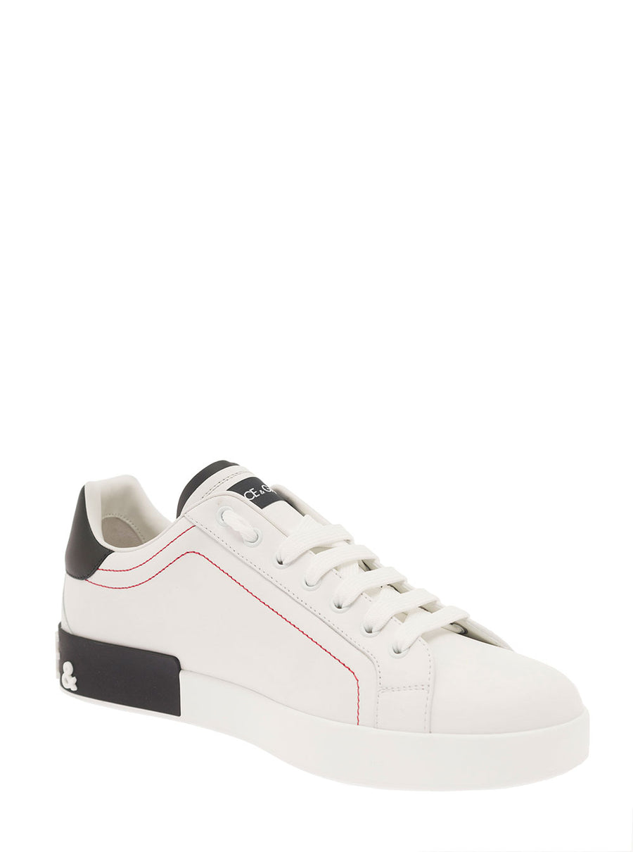 Low Sneakers Portofino White Leather Polyester Trainers