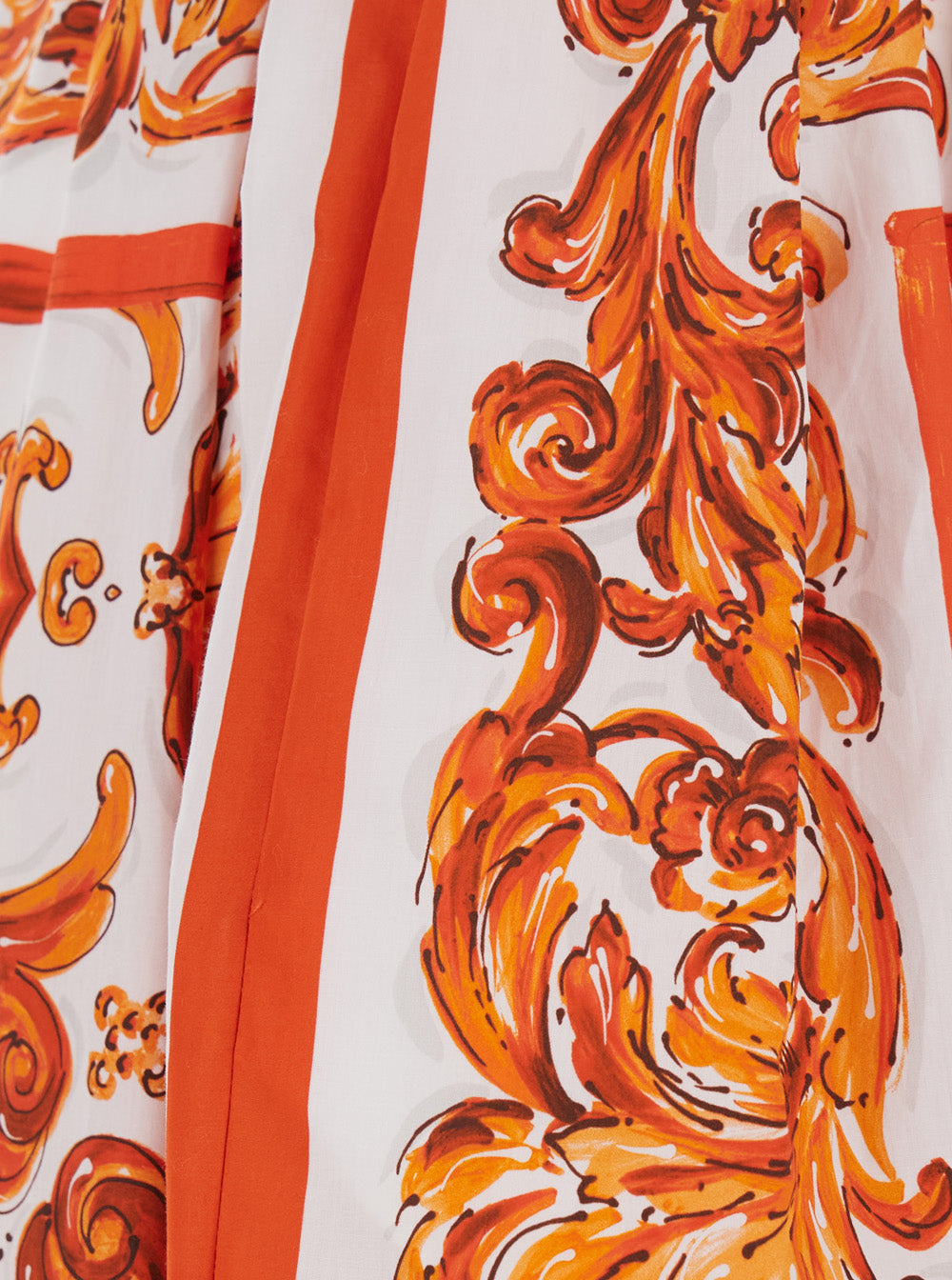 Maiolica Midi Skirt Orange