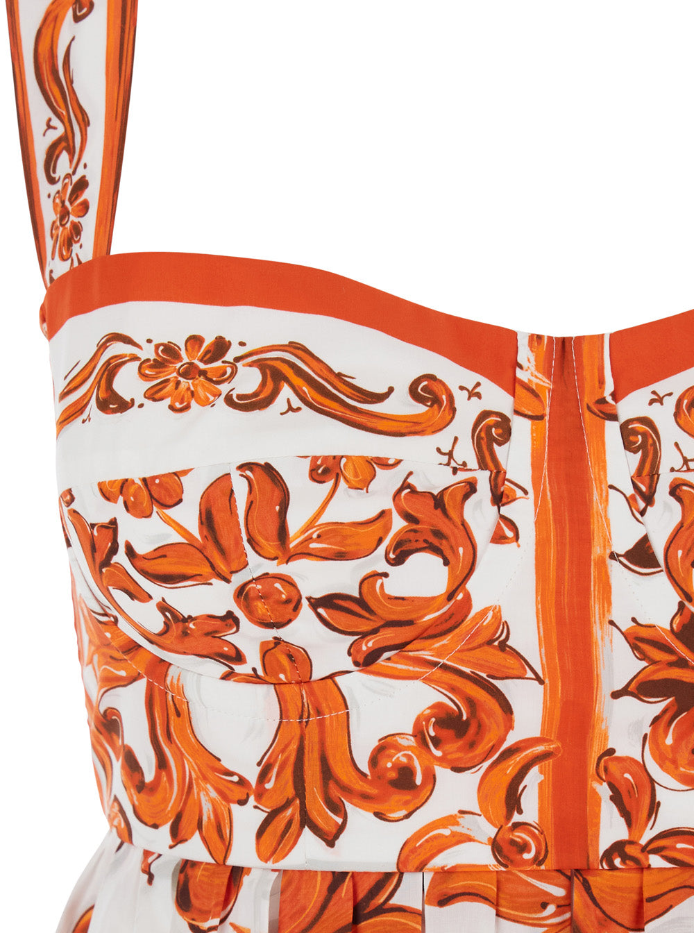 Maiolica Mini Dress Orange