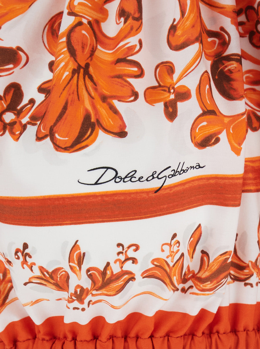 Maiolica Top Orange Tops