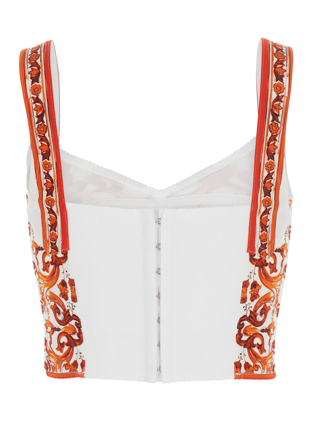 Maiolica Top Orange Tops