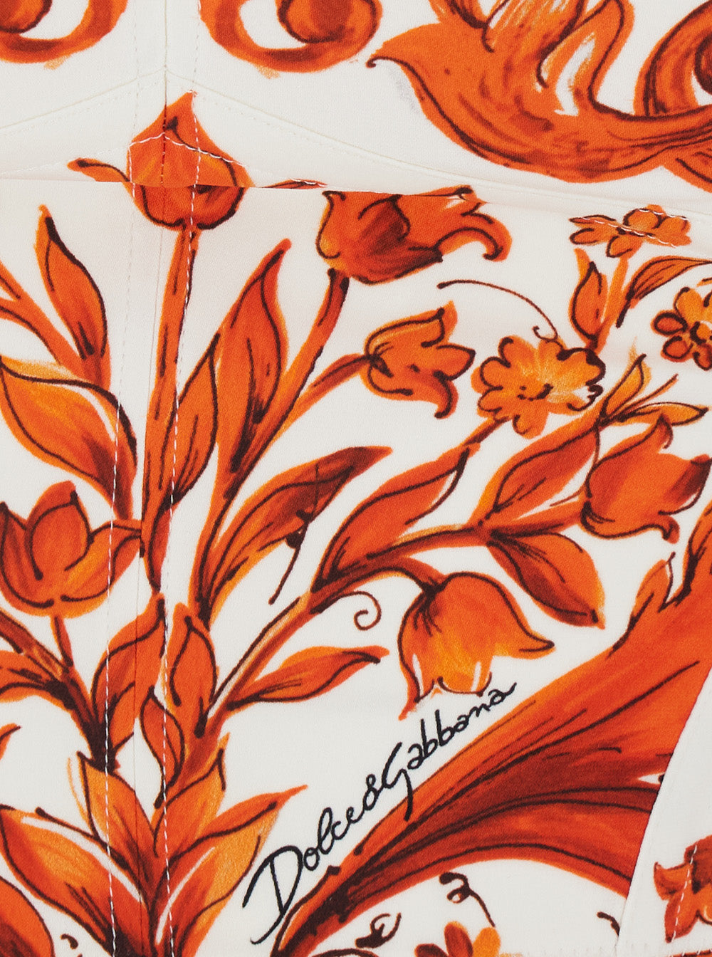 Maiolica Top Orange Tops