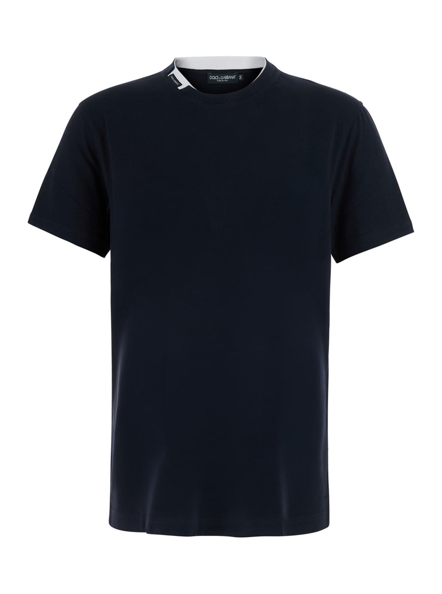 Crew Neck T-Shirt Blue T-shirts