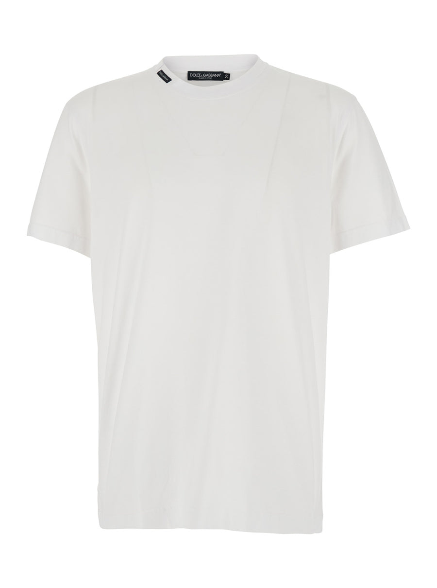 T-Shirt Crew Neck White Cotton T-shirts