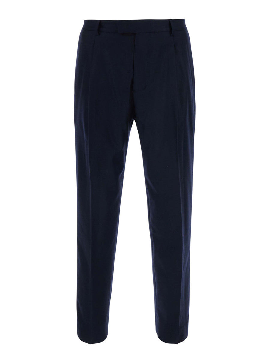 Pants Oversease Blue Tech Fabric Trousers