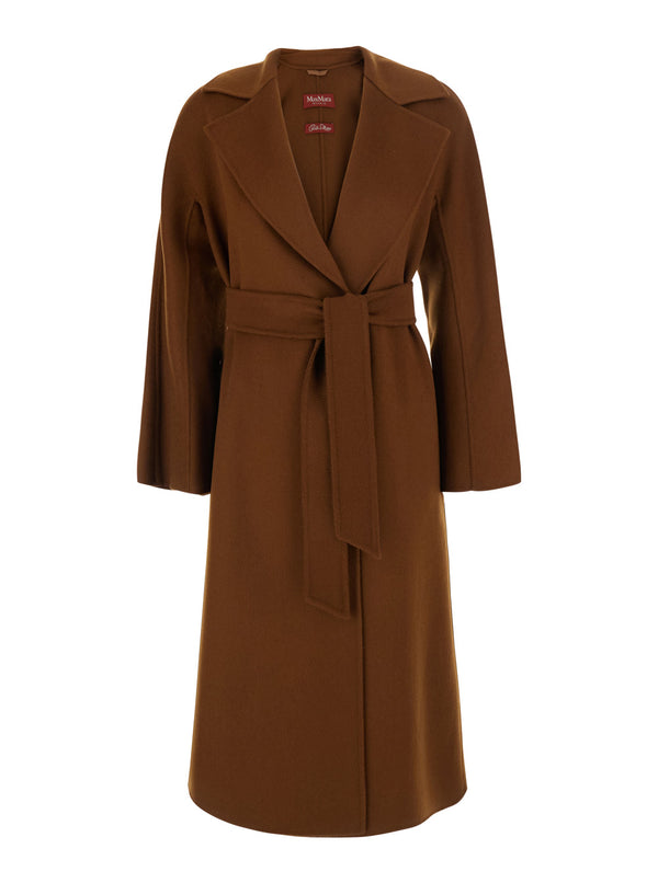Coat Wool-Cashmere Blend Brown