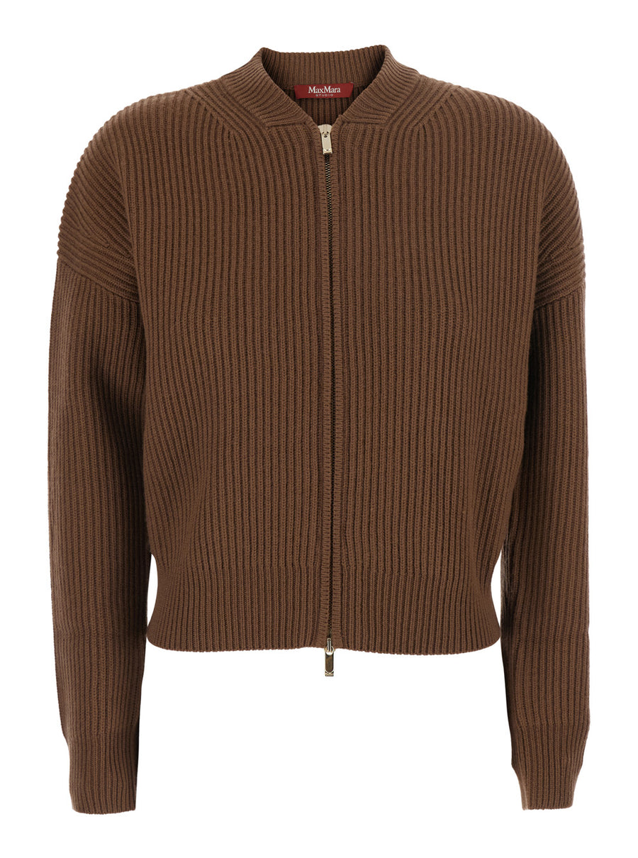 Sweater Mstcarnet Brown Wool-Cashmere Tops