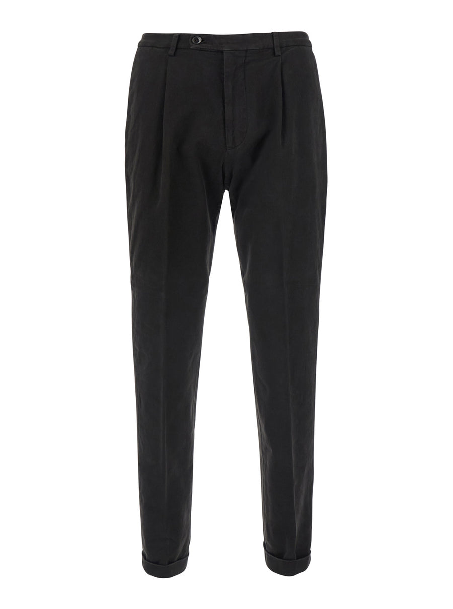 Slim Fit Brown Cotton Pants Trousers