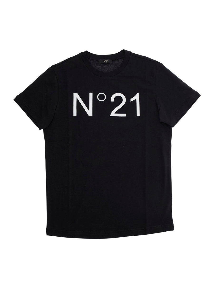 T-Shirt Crew Neck Black Cotton T-shirts