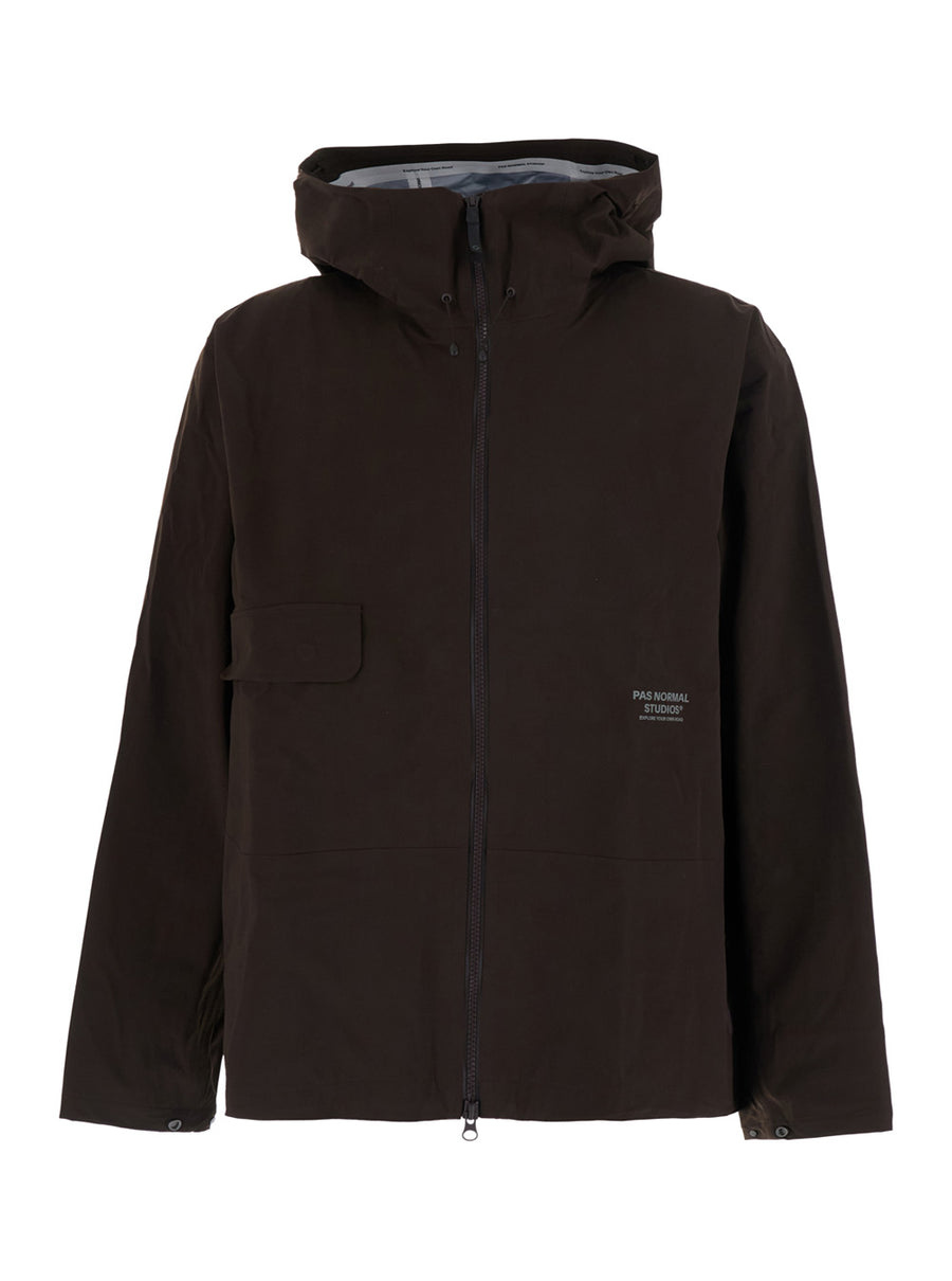 Shell Jacket Off-Race 3l Brown Nylon