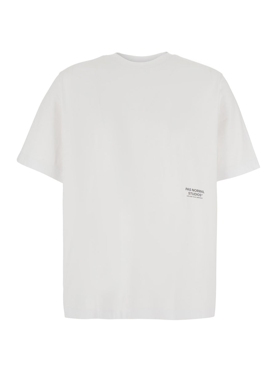 T-Shirt Off-Race White Cotton Organic T-shirts And Polos