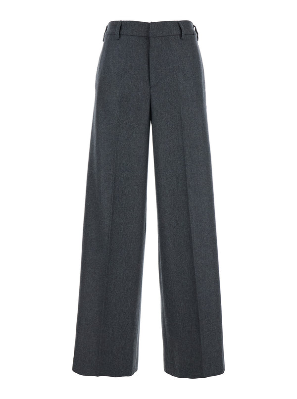 Trousers, Wool And Cashmere, Grey