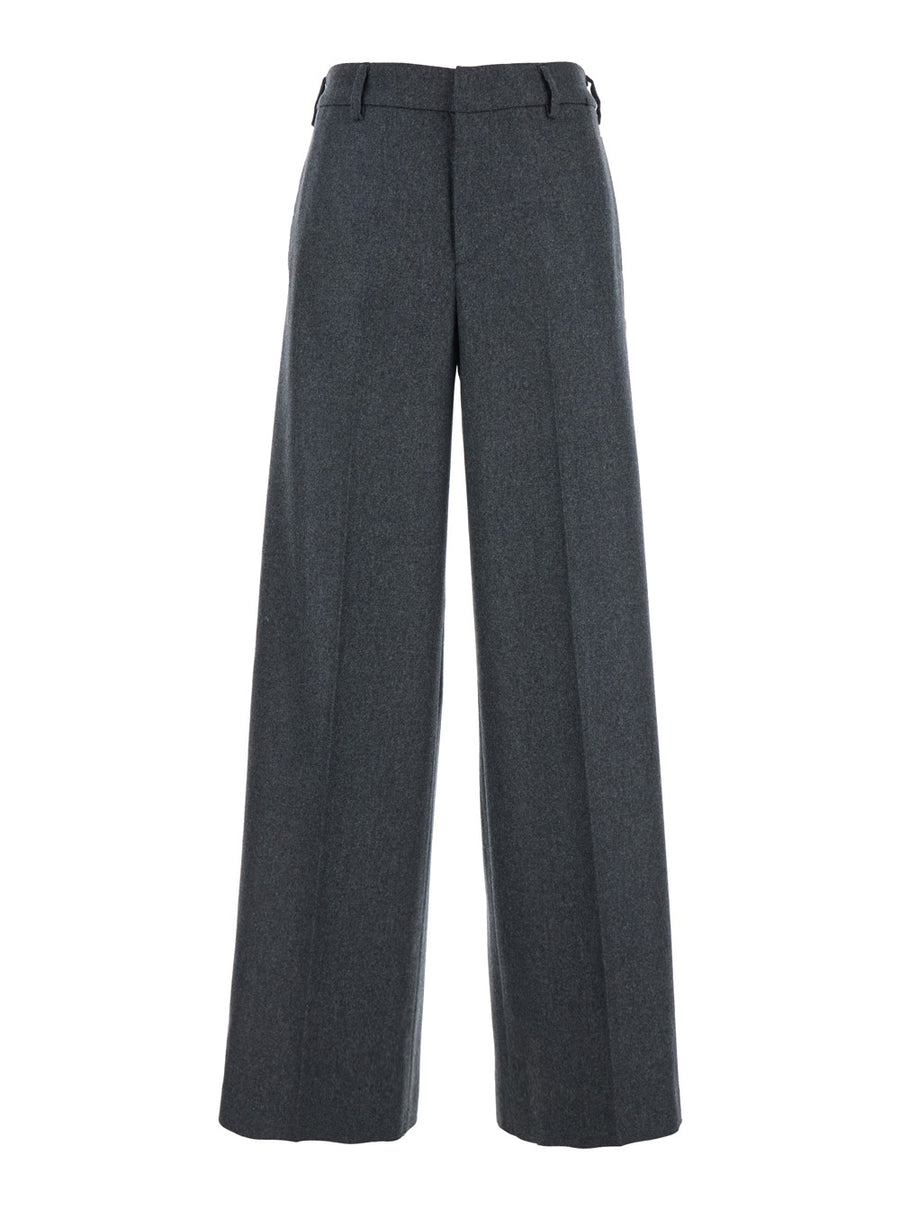 Trousers, Wool And Cashmere, Grey