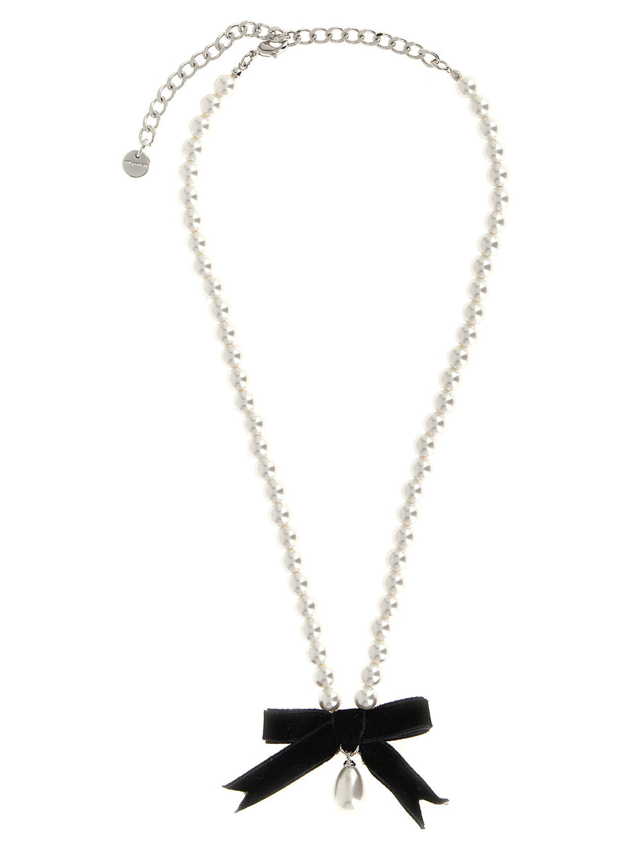 Self-Portrait Necklace — White