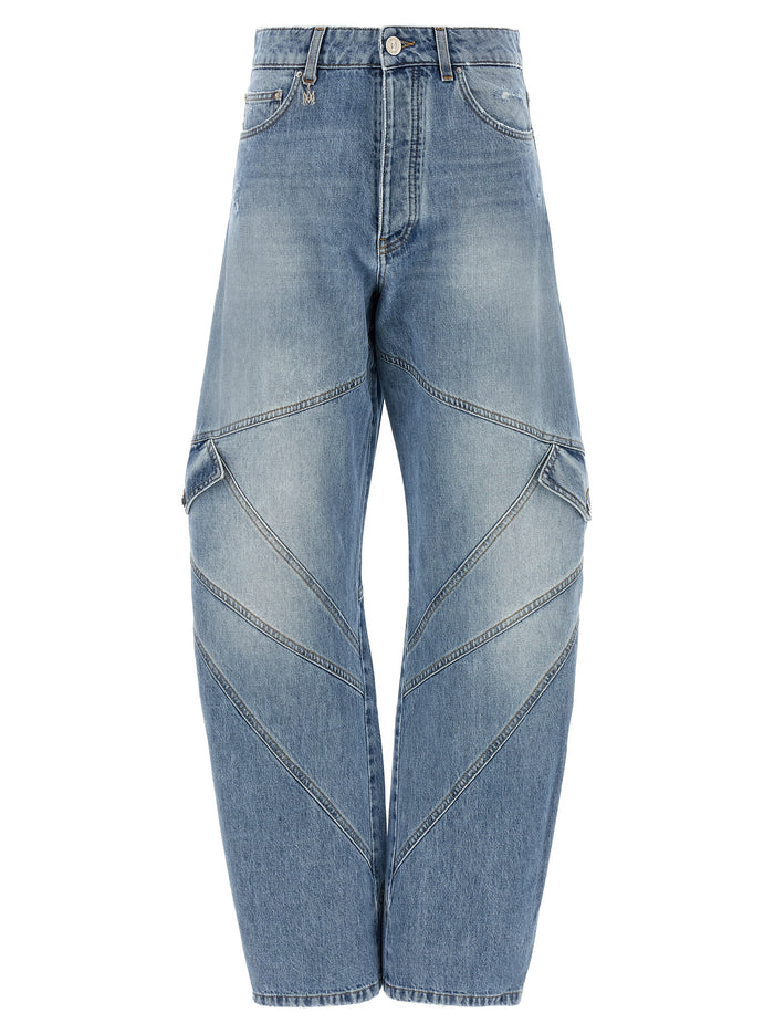 Panel jeans Light Blue Cotton