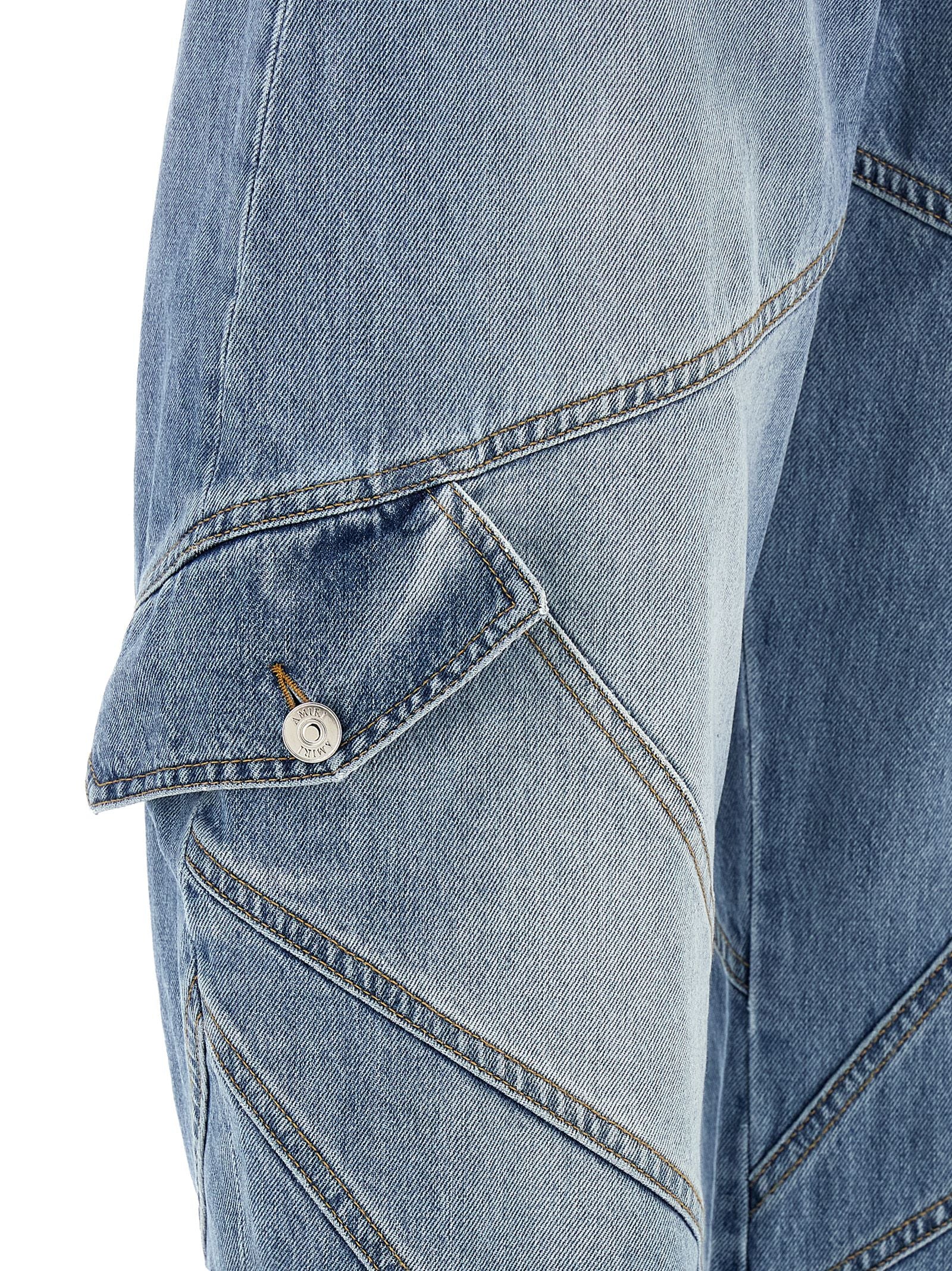 Panel jeans Light Blue Cotton