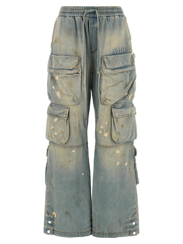 Cargo jeans Light Blue Cotton