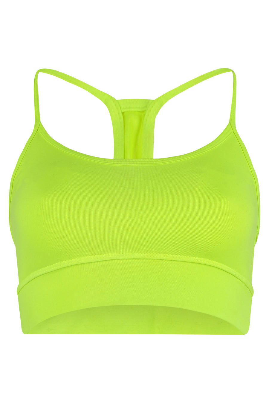 Sporty Top Neon Green Nylon Tops