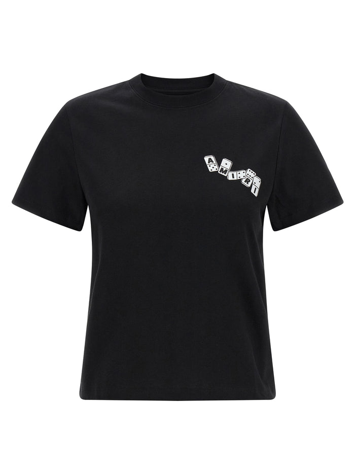 Domino Tee T-shirt Black Cotton