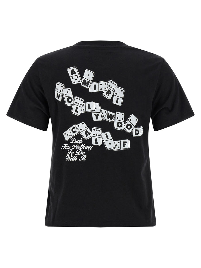 Domino Tee T-shirt Black Cotton