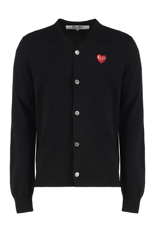Wool Cardigan Black Cardigans