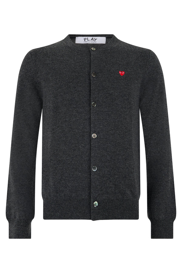 Wool Button Cardigan Grey Sweater