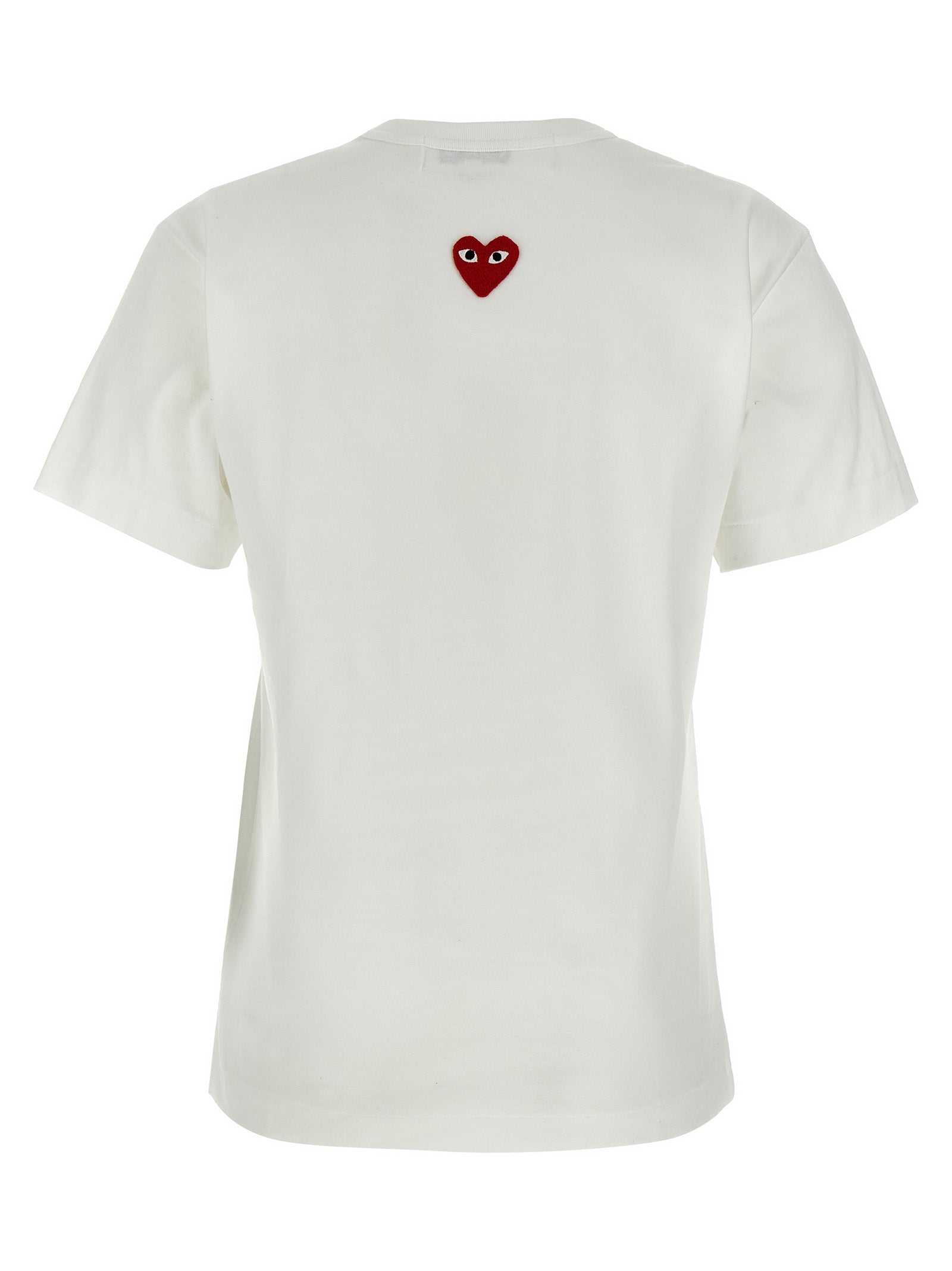 Heart Patch T-shirt White Cotton