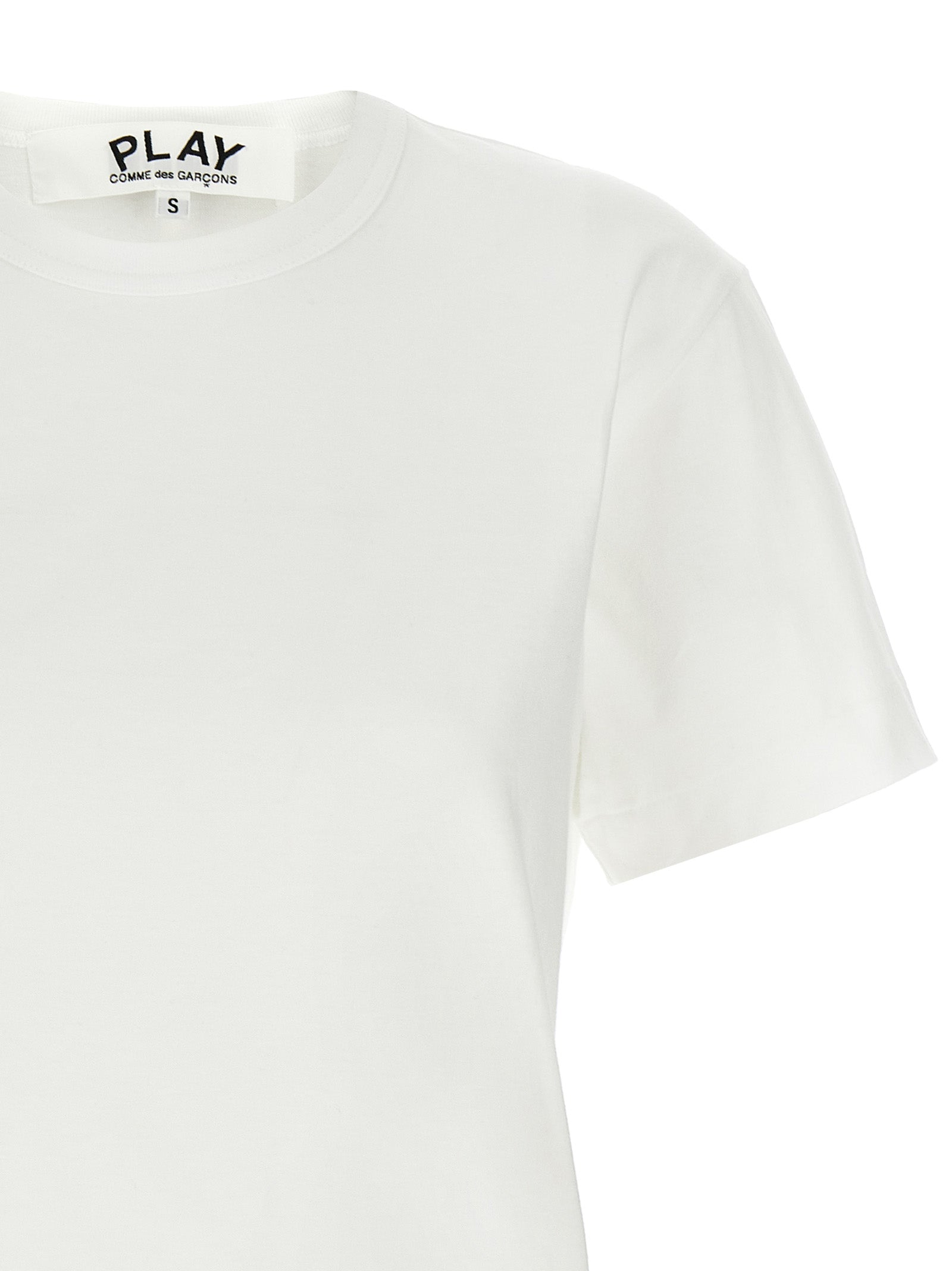 Heart Patch T-shirt White Cotton