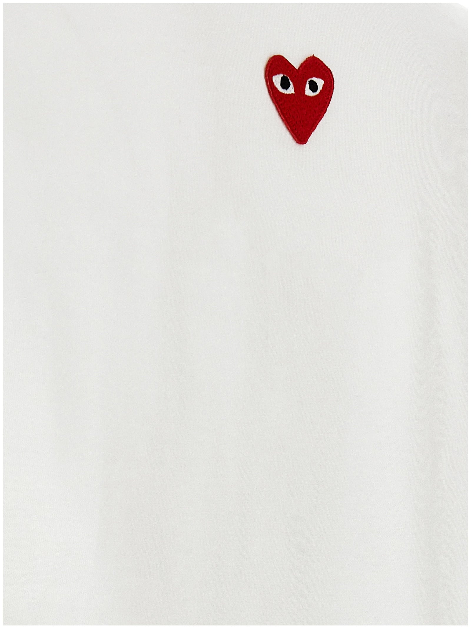 Heart Patch T-shirt White Cotton