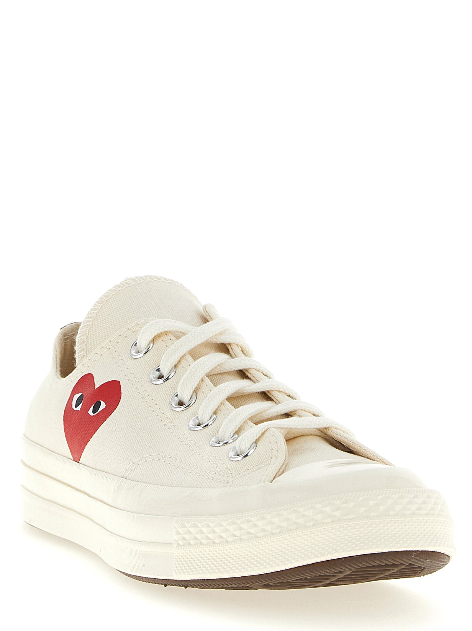 Comme des Garçons sneakers Play x Converse White Cotton