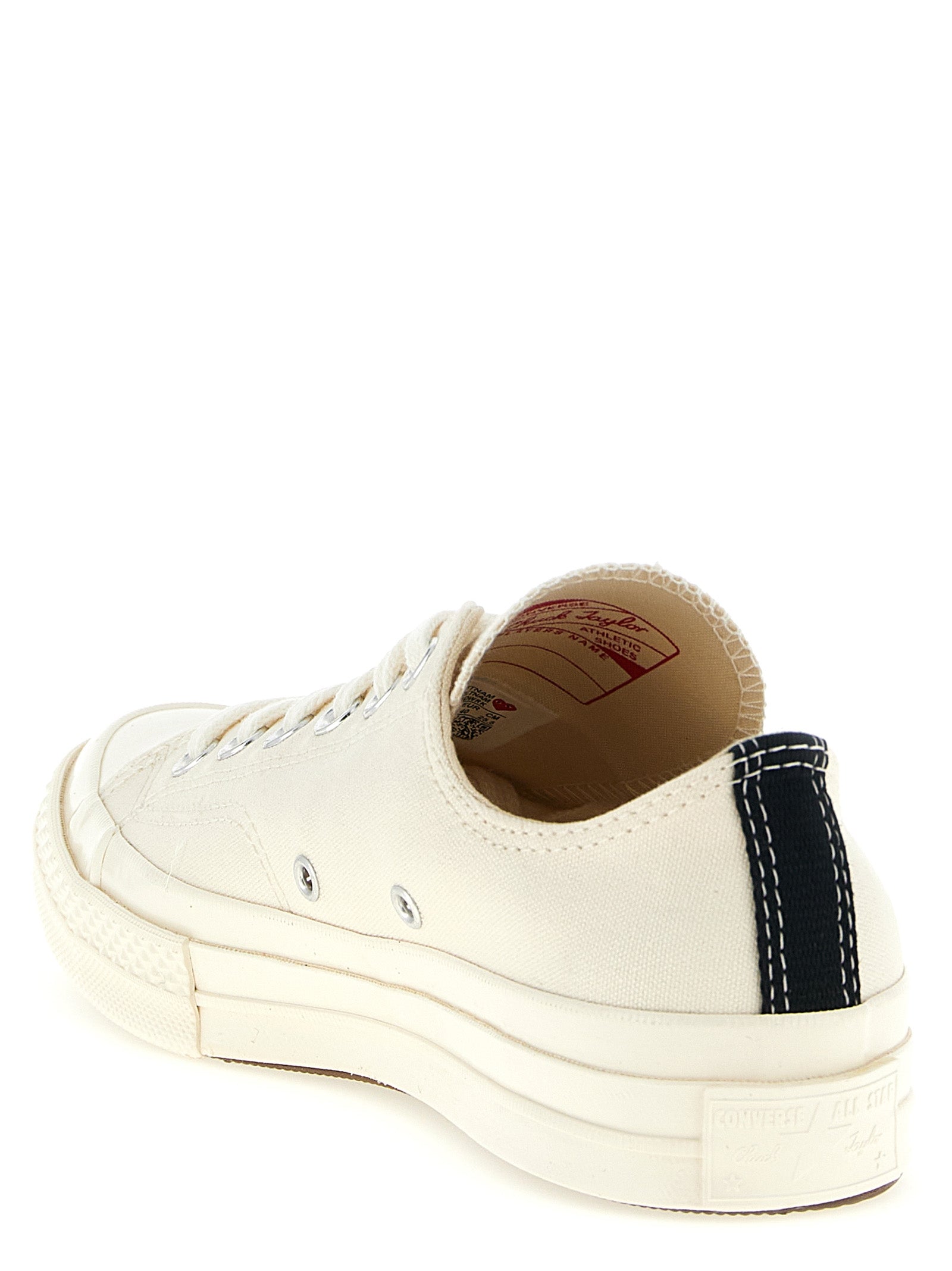 Comme des Garçons sneakers Play x Converse White Cotton