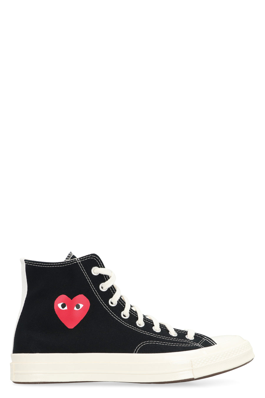 Converse X Comme Des Garçons Play Chuck 70 High-Top Sneakers Black Cotton Trainers