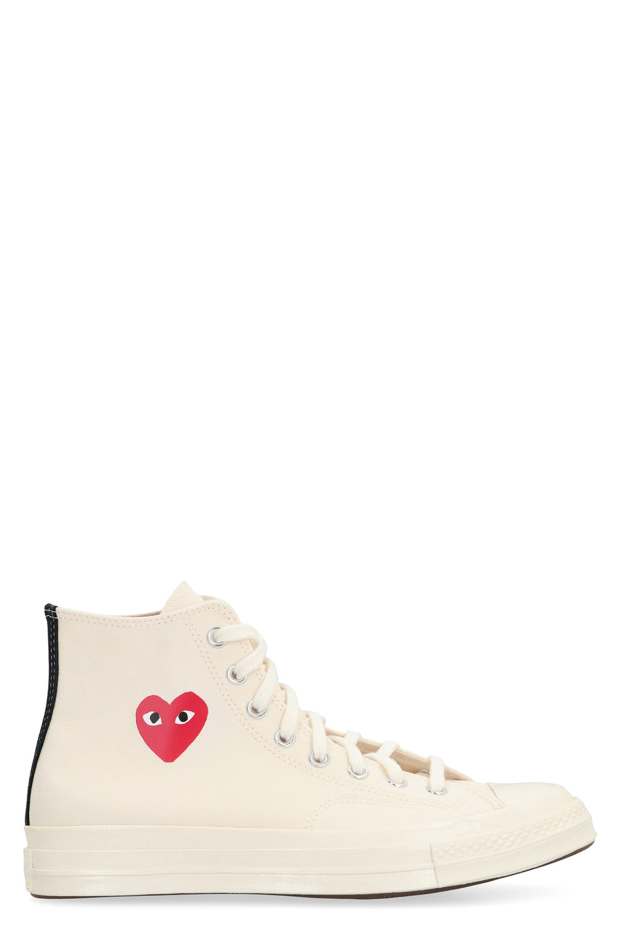Converse X Comme Des Garçons Play Chuck 70 Sneakers Panna Cotton Trainers