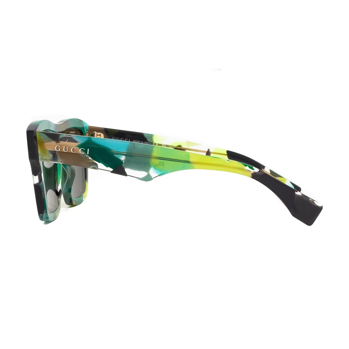 GG1623S Linea Lettering 001 Verde Recycled Acetate Occhiali Sole