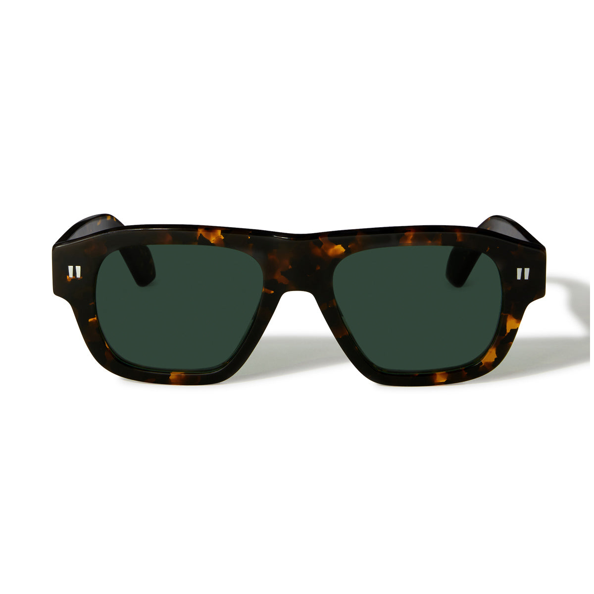 Off White OERI134 PROVIDENCE 6055 Havana Green Marrone Acetate Occhiali Da Sole