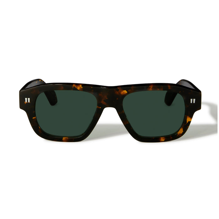 Off White OERI134 PROVIDENCE 6055 Havana Green Marrone Acetate Occhiali Da Sole
