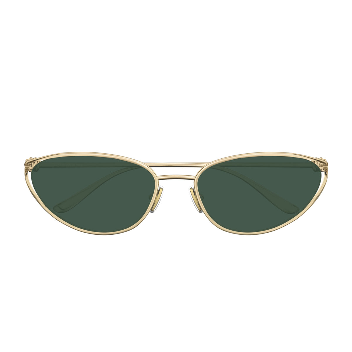 Bottega Veneta BV1330S Linea Knot 004 Gold Green Oro Metal Occhiali Da Sole