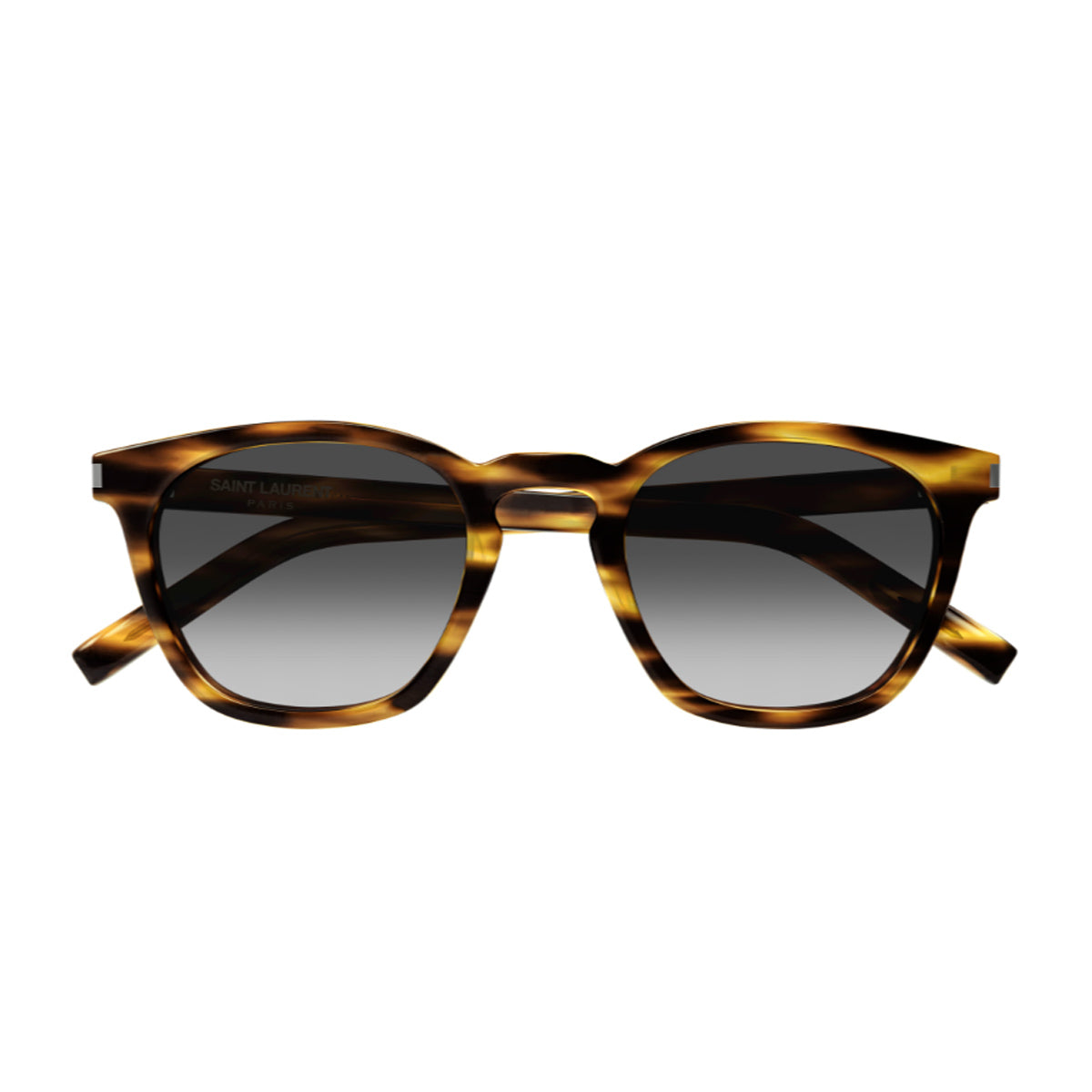 Saint Laurent SL 28 Linea Corner Angle 045 Light Havana Grey Recycled Acetate Occhiali Da Sole