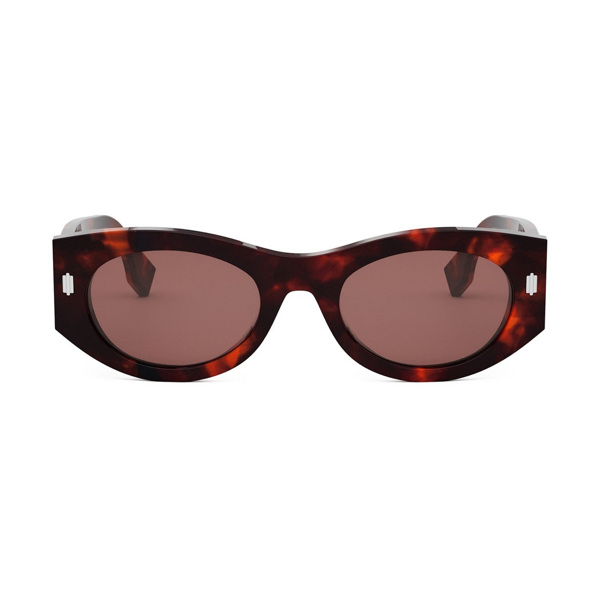 Fendi FE40125I Roma 54S Havana Rosso Acetate Occhiali Da Sole