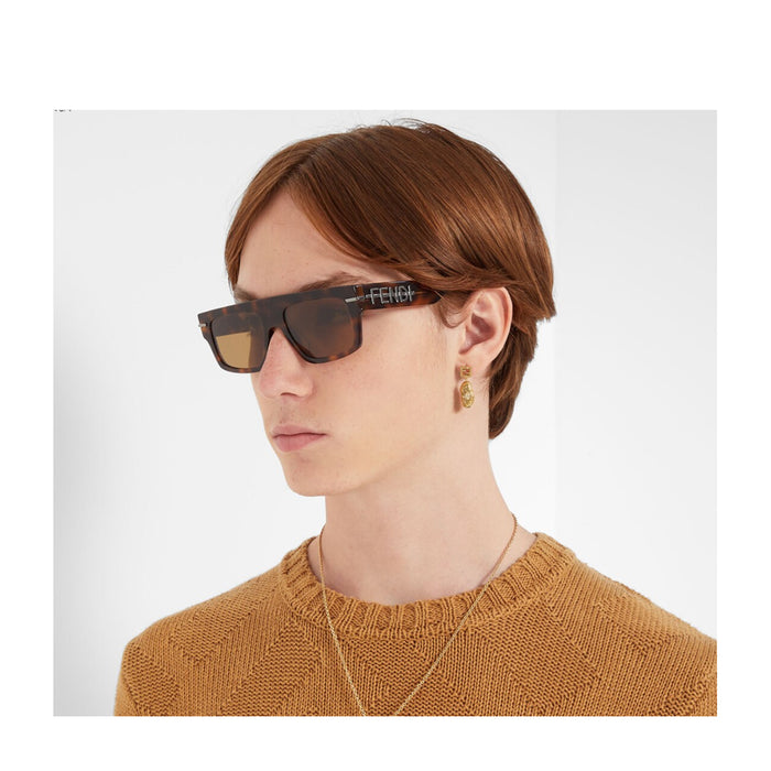 FE40091U 53e Marrone Acetate Occhiali Sole