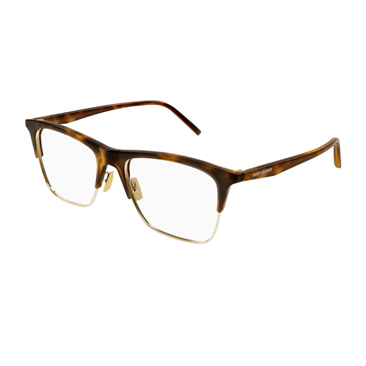 Saint Laurent SL 786 Linea Logo 001 Havana Acetate/metal Occhiali Da Vista