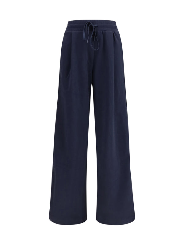 Max Mara Weekend 72% Cotton joggers in navy