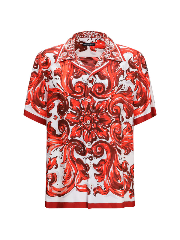 Dolce & Gabbana 100% Silk shirt in red