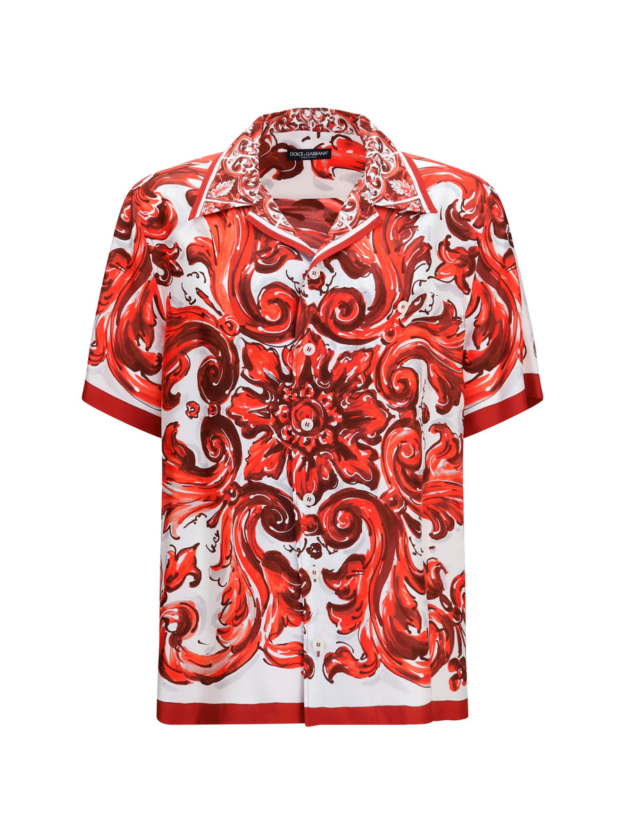 Dolce & Gabbana 100% Silk shirt in red