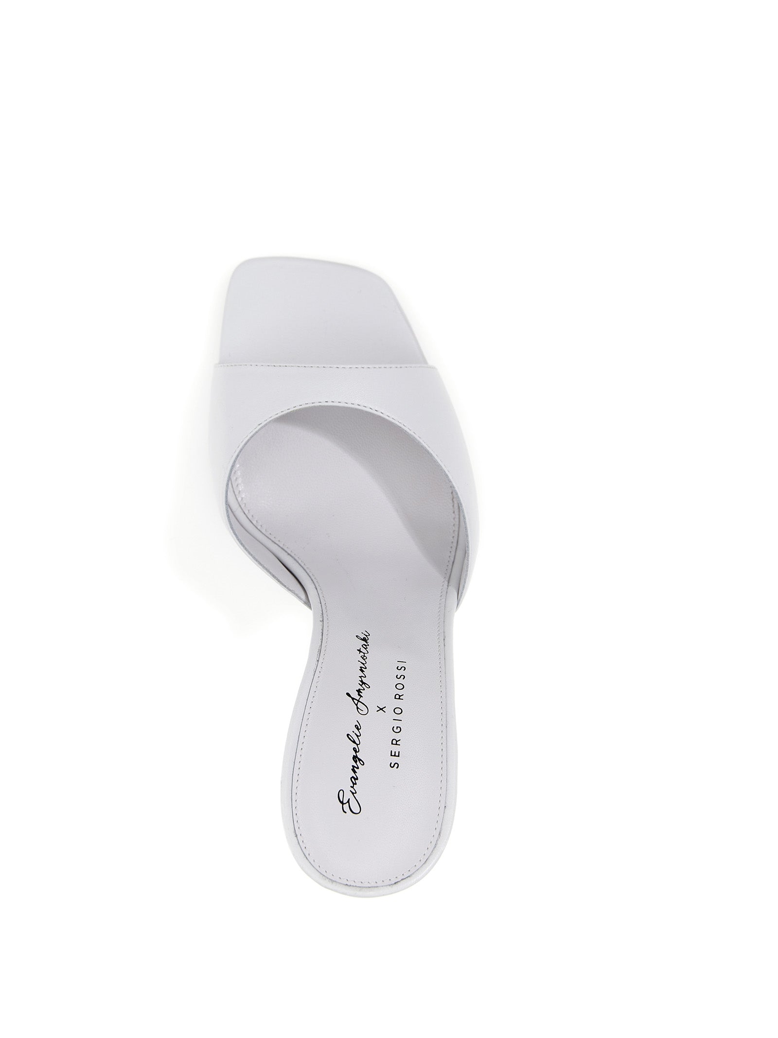 Evangelie Mario Rossi X Smyrniotaki Mules White Sandal