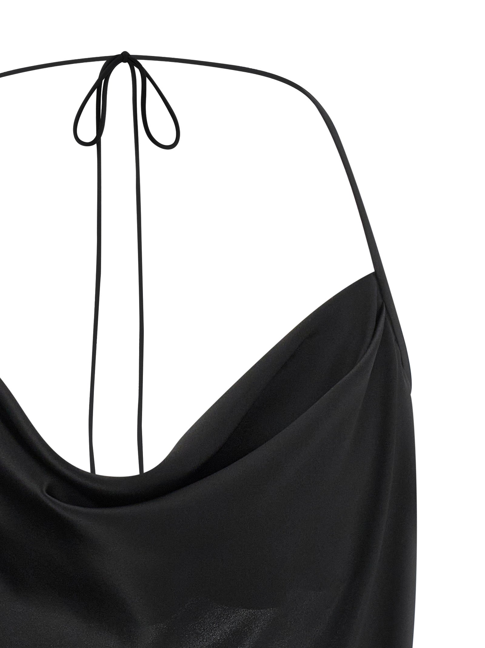 Silk Top Black Tops