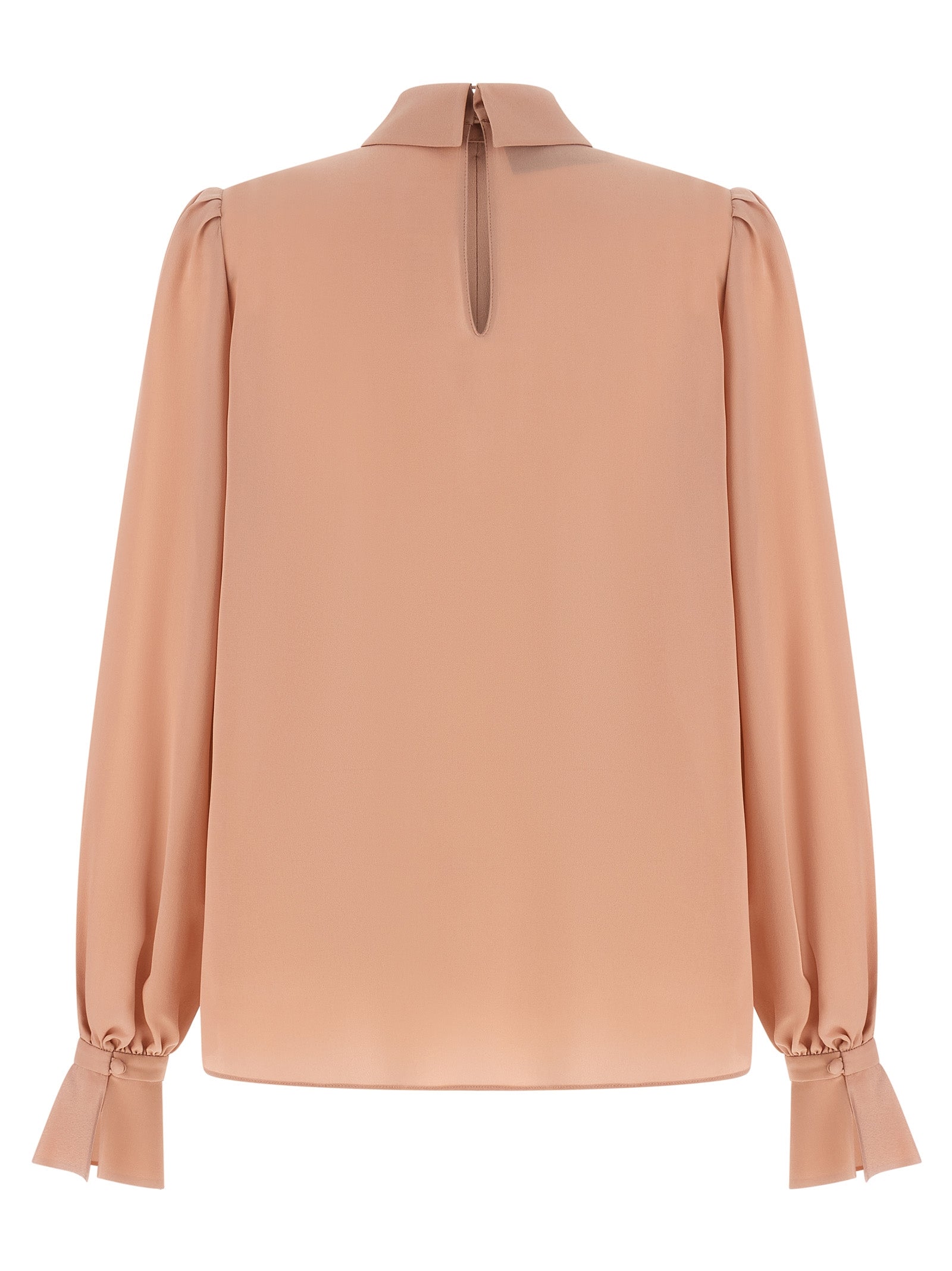 Valentino Garavani Crêpe Top Pink Silk Tops